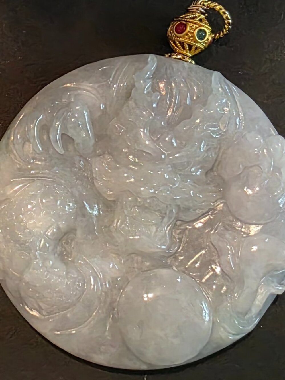 Natural Dragon with Jadeite Jade